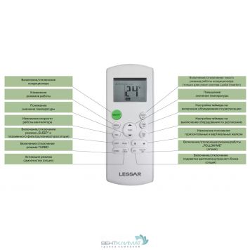 Купить настенную сплит-систему Lessar LS-H24KPA2/LU-H24KPA2-1