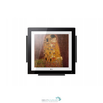 Кондиционер LG Artcool Gallery A12FT включенный с видимым электронным дисплеем