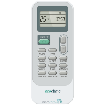 Настенная сплит-система Ecoclima ECW/I-HE12/AA-4R2 + EC/I-HE12/A-4R2, белый-4