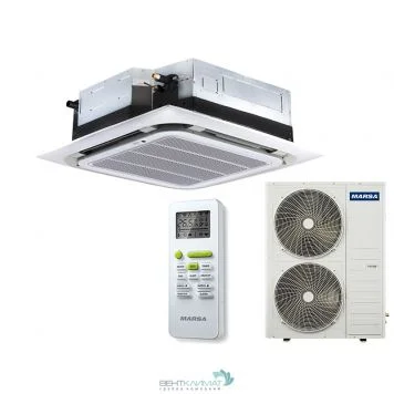 Кассетный кондиционер Marsa MRK-48HTNE-W/ MRK-48UHTN - мощный и эффективный кондиционер с кассетной системой, обеспечивающий комфортный климат в помещении. Идеальное решение для охлаждения и обогрева больших пространств. Высокая надежность и энергоэффекти
